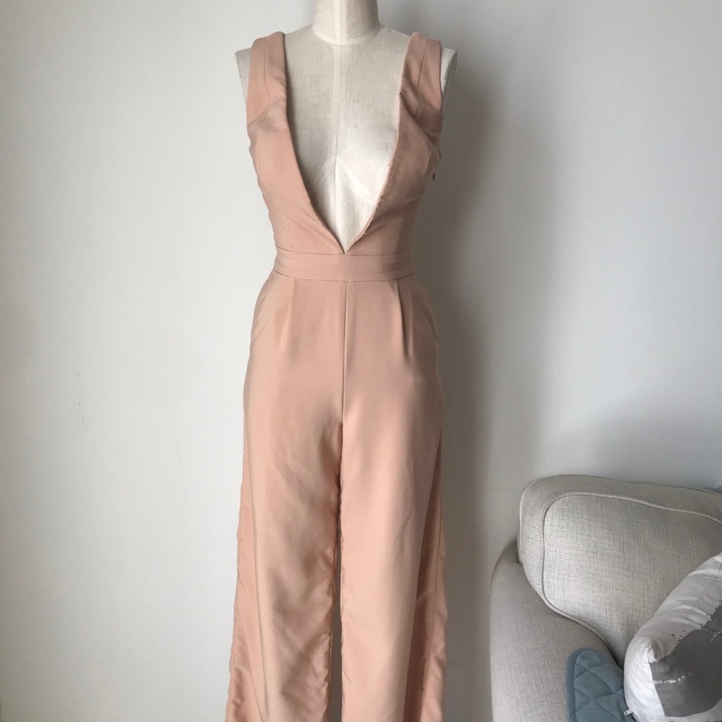 House Of Cb Open Front Jumpsuit